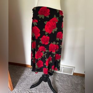 Lula roe A line skirt.  Size L